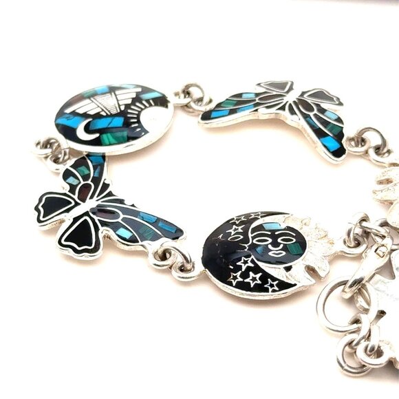 925 Mexico Butterfly/Sun Bracelet - Picture 5 of 6